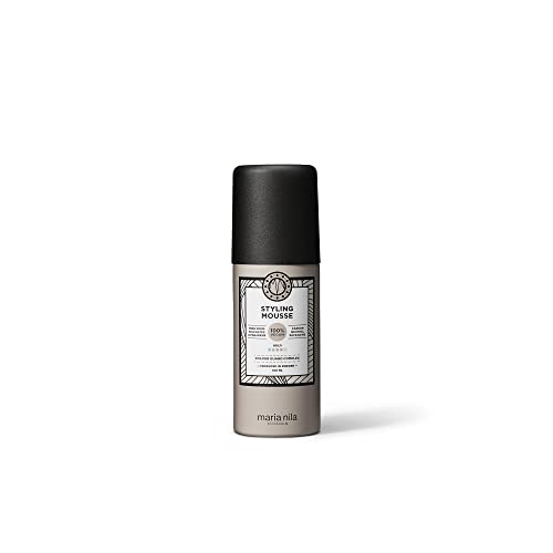 Maria Nila Styling Mousse, Hold 4/5, Gives Volume & Reduces Static Hair, Antioxidant Preserves Hair Color, 100% Vegan & Sulfate/Paraben free