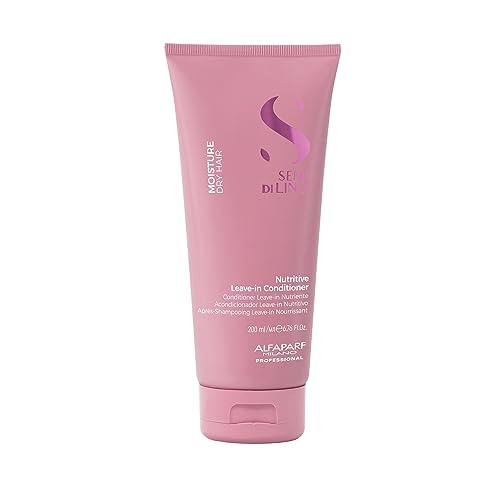Alfaparf Milano Semi di Lino Moisture Nutritive Shampoo and Conditioner Set for Dry Hair - Sulfate Free Moisturizing Shampoo and Conditioner - Safe on Color Treated Hair - Adds Shine and Softness