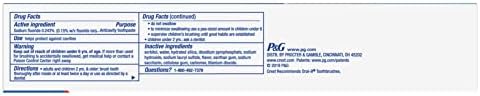 Crest Tartar Protection Whitening Cool Mint Flavor Toothpaste 8.2 Oz (Pack of 4)