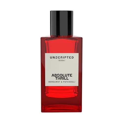 Absolute Thrill - Luxury Arabian Cologne for Men - Long Lasting Perfume from Dubai with Bergamot, Patchouli, Cardamom, Musk, Vetiver, Ginger Notes - Arabic Eau de Parfum - 3.4 oz EDP Spray
