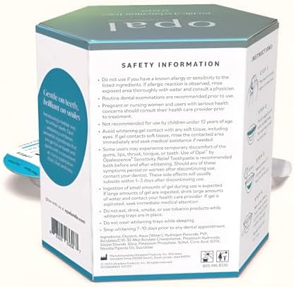 Opalescence Opal Go - Prefilled Teeth Whitening Trays - Classic - (7 Treatments) - Hydrogen Peroxide - Cool Mint - Made by Ultradent. Op-Tr-Clas-5527-1