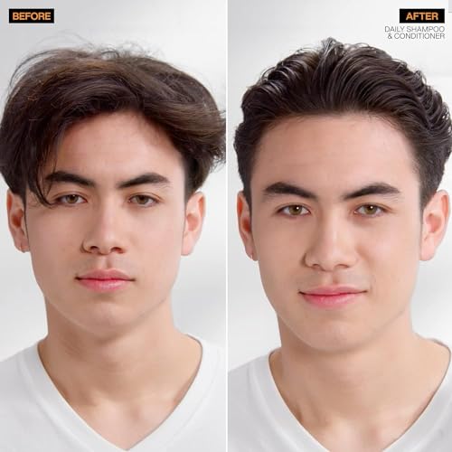 Redken Brews Daily Conditioner For Men - Detangles, Strengthens and Moisturizes Dry Hair For Softness, For All Men's Hair Types