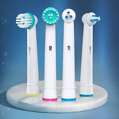 Replacement Brush Heads for OralB Braun Professional Ortho & Power Tip Kit- 8 Pack Compatible Orthodontic Electric Toothbrush Head Fit The Oral-B Pro 1000, Kids Plus!
