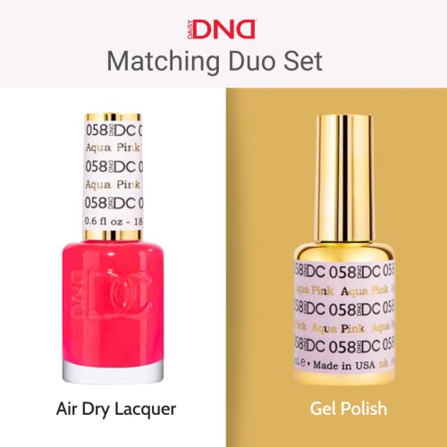 DND Gel Polish Set, Beige Nude Collection, UV/LED GelPolish and Air Dry Nail Lacquer, Matching Chip-Free Polish Duo, 0.5 Fl Oz Each