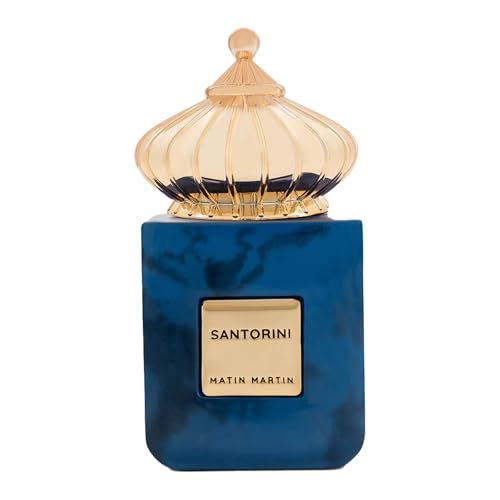 Santorini for Unisex - Arabian Perfume for Women & Men - Long Lasting Spicy Woody Fragrance with Citrus, Floral, Musk, Fresh, Moss Notes - Arabic Cologne - Travel Size - 3.4 oz EDP Spray