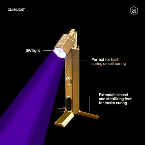 APRÉS Omni Light, Gel-X UV LED Lamp, Flash Curing Wand, Handheld or Standing Cordless Nail Lamp for Gel Nails