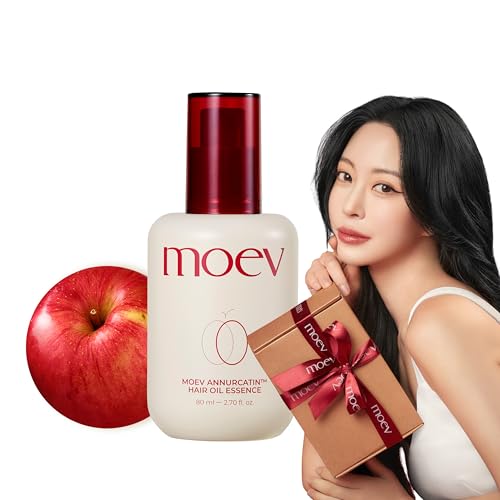 ANNURCATIN Hair Oil Essence, Heat Protect Hair Serum, Korean Nourishing Perfumed Oil for Dry, Frizzy, Damaged Hair, Anti-Frizz with Apple Seed Oil, Lightweight for Shine and Softness 2.7 fl.oz.