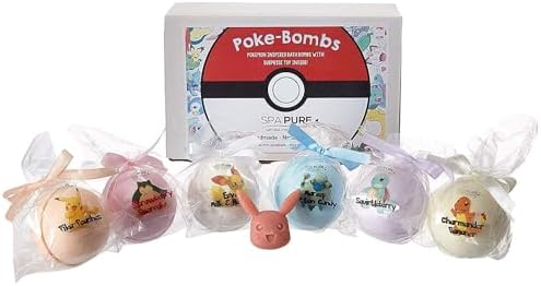 Bath Bomb Toys Inside Bath Bombs, Huge Balls (5 oz) Safe, Great for Bubble Baths, Perfect for Little Girls and Boys (6 Count) Pack of 1