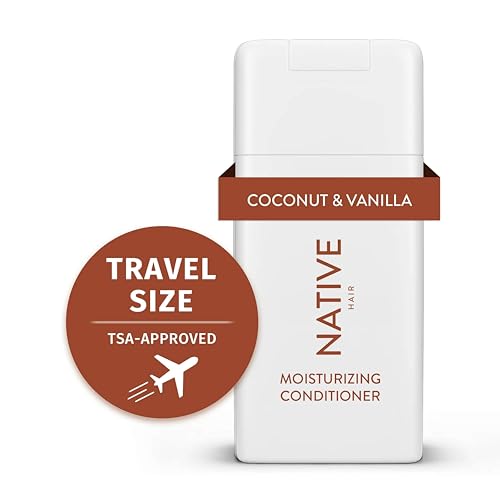 Native Moisturizing Shampoo & Conditioner, Coconut & Vanilla, 3 oz Travel Size, 1.5 Ounce (Pack of 2), Brown