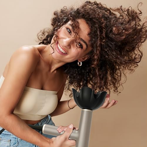 YAPOY Professional Hair Dryer with Diffuser Fast Drying 200 Million Ionic Blow Dryer with 110, 000 RPM High-Speed No Heat Damage Intelligent Thermo-Control Low Noise, Silver