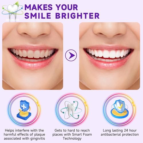 Purple Toothpaste for Teeth Whitening, Purple Toothpaste, Tooth Stain Removal, Tooth Stain Removal Colour Corrector, Teeth Whitening Kit