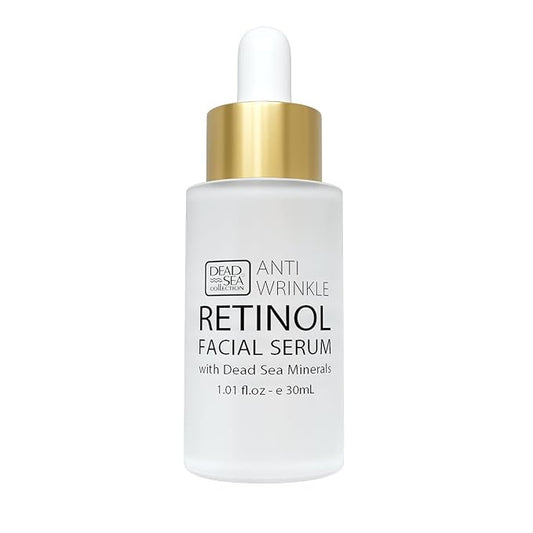 Dead Sea Collection Serum for Face with 2.5% Retinol, Dead Sea Minerals, and Vitamin E – Anti Aging Nourishing Skin Care Moisturizer to Reduce Wrinkles (1.01 fl. oz)