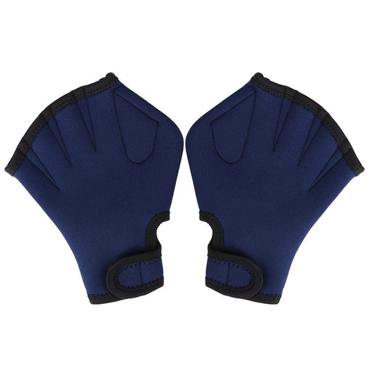 VGEBY Hand Paddles for Swim Diving Gloves Swim Training Hand Paddles Hand Paddles Power Paddles for Men Women Children(Darkblue) Water