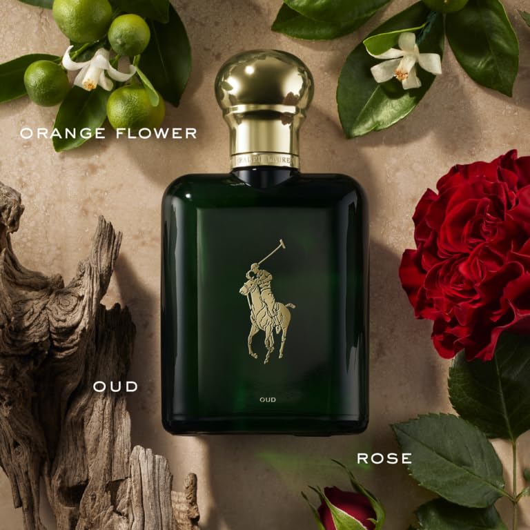 RALPH LAUREN FRAGRANCES Polo Oud - Eau de Parfum - Men's Cologne - Woody & Ambery - With Orange Flower, Rose, and Oud Wood - 4.2 Fl Oz
