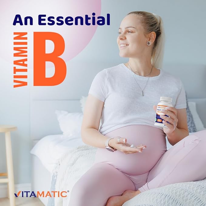 Vitamatic Folic Acid 800 mcg - 500 Vegetarian Tablets - Vitamin B9