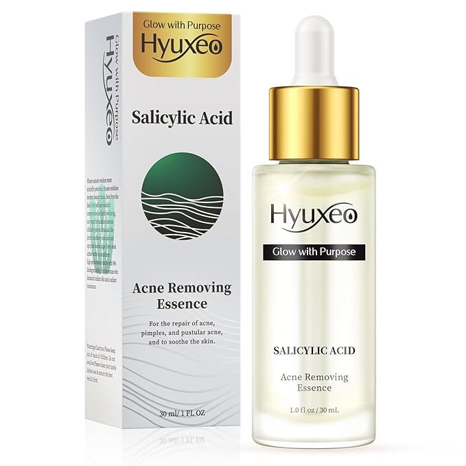 Salicylic Acid Serum for Acne, Blackhead, Closed Comedones & Open Pores | Face Serum for Acne Prone & Oily Skin Women Men | Reduces Excess Oil Hydrating & Soothing & Exfoliating Skin Care (1.0 FL oz)
