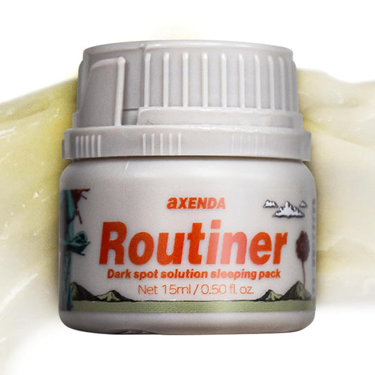 AXENDA Routiner, Gentle Exfoliating Sleeping Peel Pack, Dull, Pigmentation, Blackhead, Acne, Sensitive Skin, Korea skin care, AHA,BHA, PHA, 75ml/2.53 fl.oz.