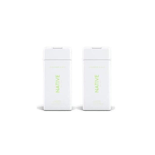 Native, Cucumber and Mint Body Wash 11.5 oz Bottles x2