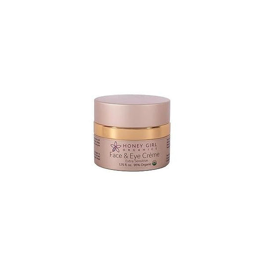 Honey Girl Organics Extra Sensitive Face and Eye Creme, 1.75 Fluid Ounce