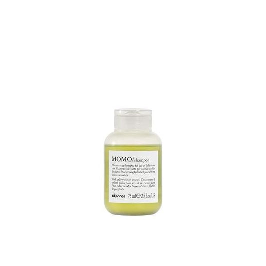 Davines MOMO Moisturizing Shampoo & Conditioner for Dry, Dehydrated Hair, Add Softness Shine, Detangling Formula